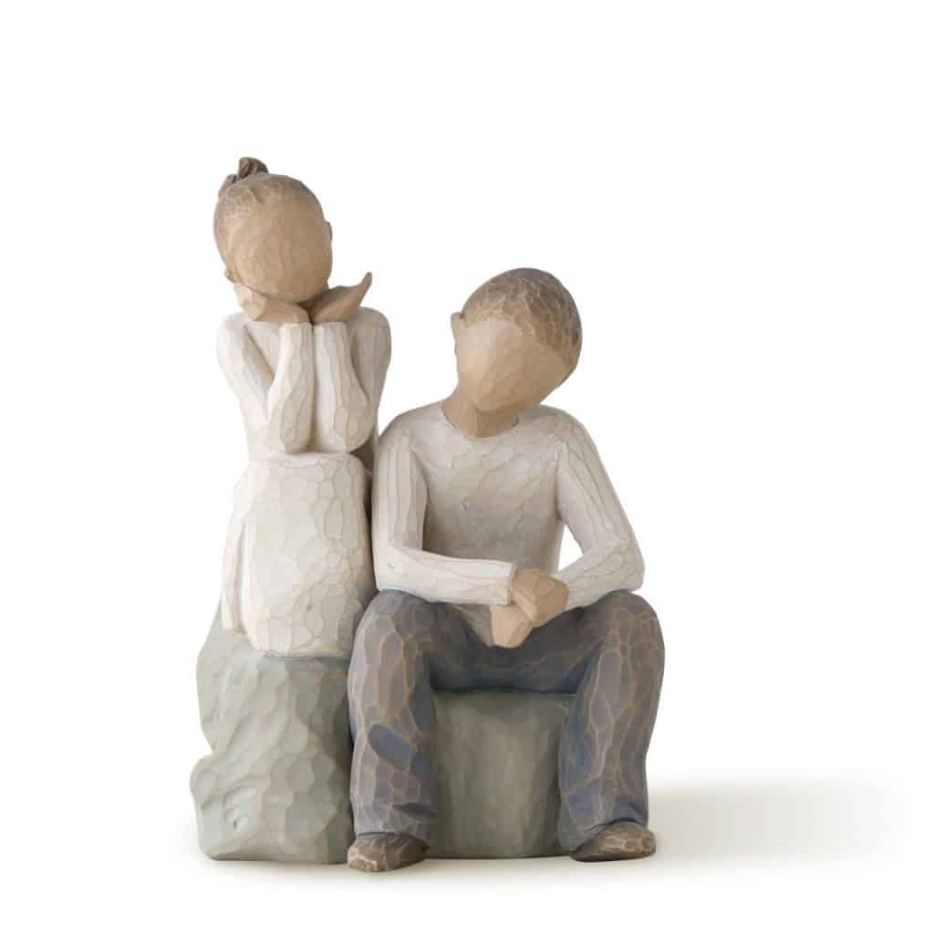 Willow Tree Brother and Sister Sculpted Hand-painted Figure