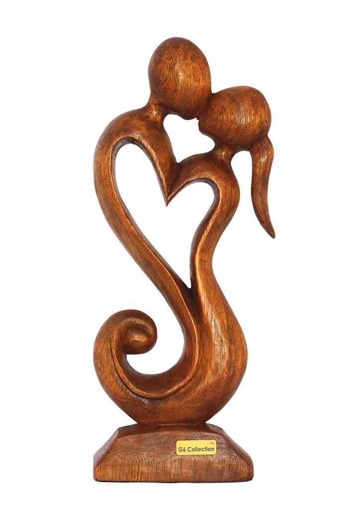 Wooden Handmade Abstract Sculpture Statue