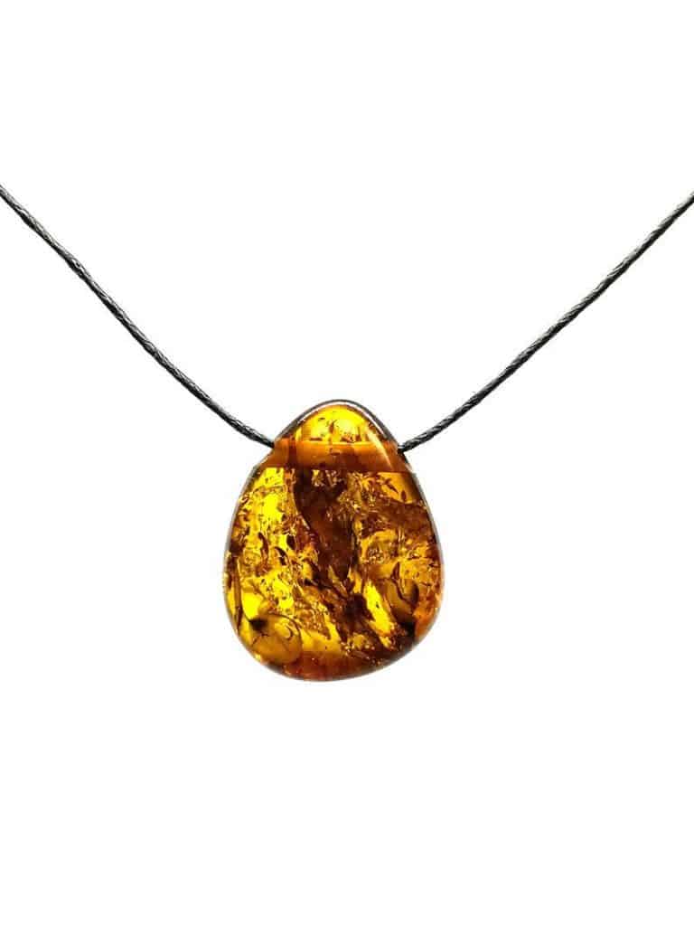 Irregular Shape Baltic Amber Pendant