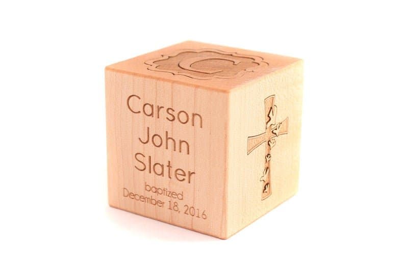 Personalized Baptism Block