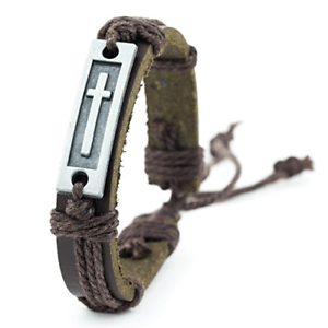 Cross Leather Bracelet a confirmation gifts for boys