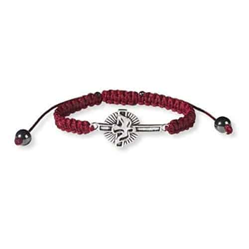 Holy Dove Cross Adjustable Cord Bracelet a confirmation gift for a girl