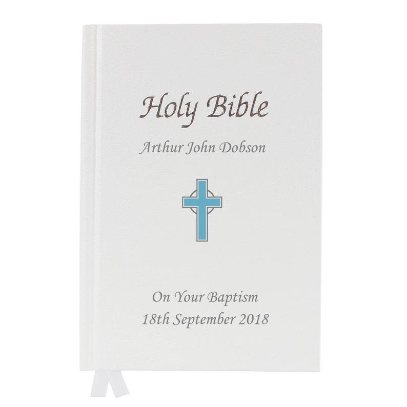 Personalized Cross Design Holy Bible